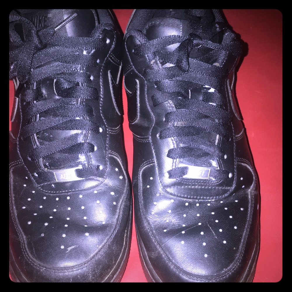 Black Air Force Ones